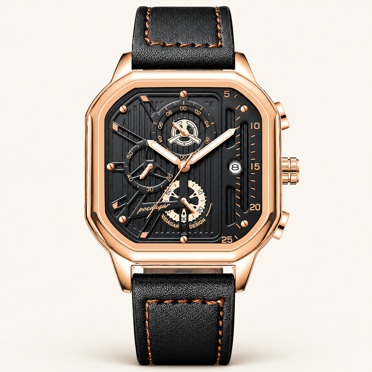 Poedagar 628 — Quartz Leather Watch
