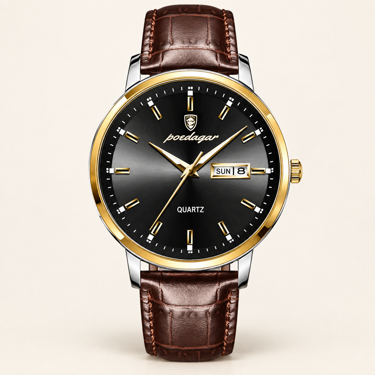 Poedagar 832 — Quartz Leather Watch