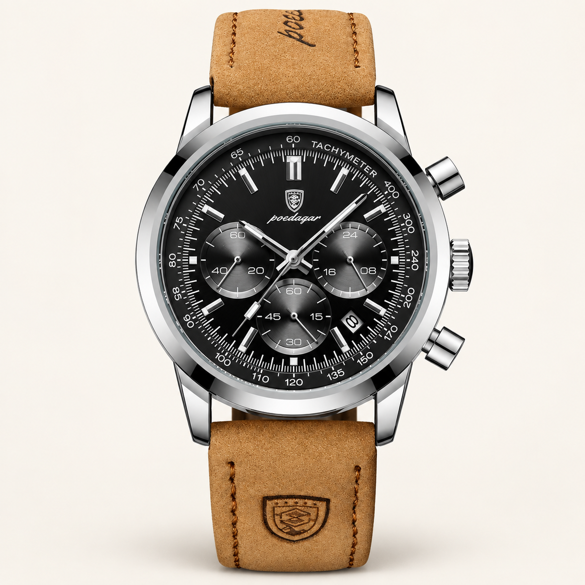 Poedagar 921 — Quartz Leather Watch